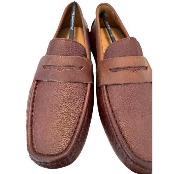 Massimo Matteo Firenze Genuine Leather Driving Moccasin Loafer - SZ 8 M - Picture 6 of 9